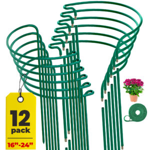 12 Pack Plant Support Stakes 16"-24"