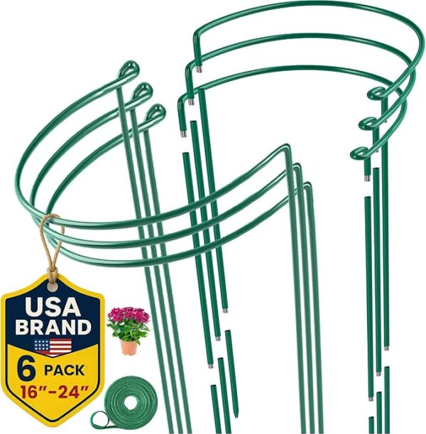 6 Pack Plant Support Stakes 16"-24"
