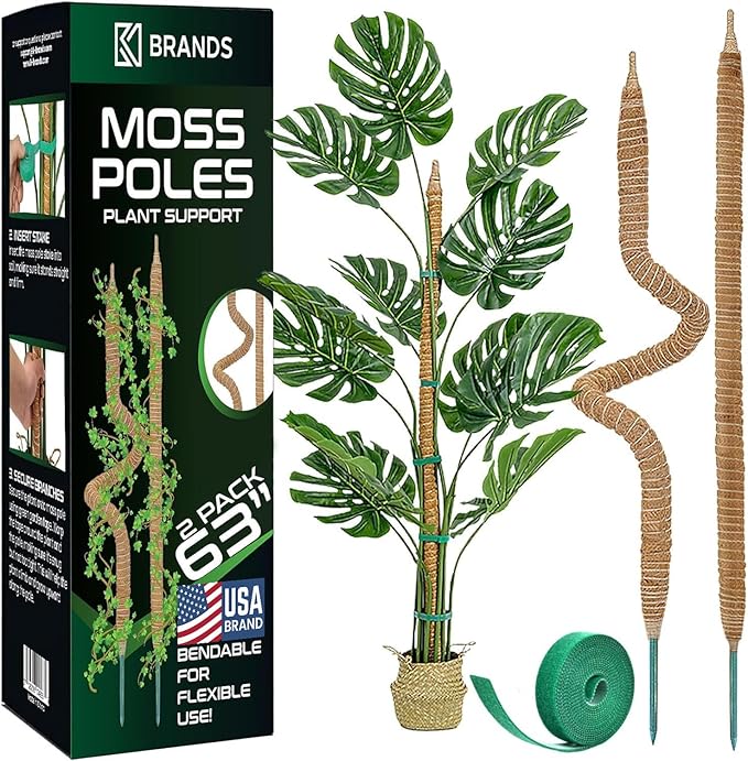 2 Pack 63 Bendable Moss Pole